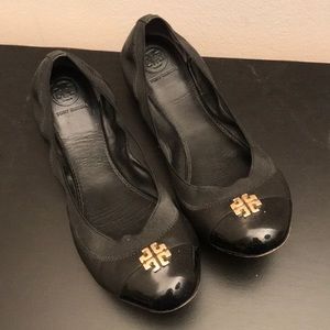 Tory Burch black flats size 9M